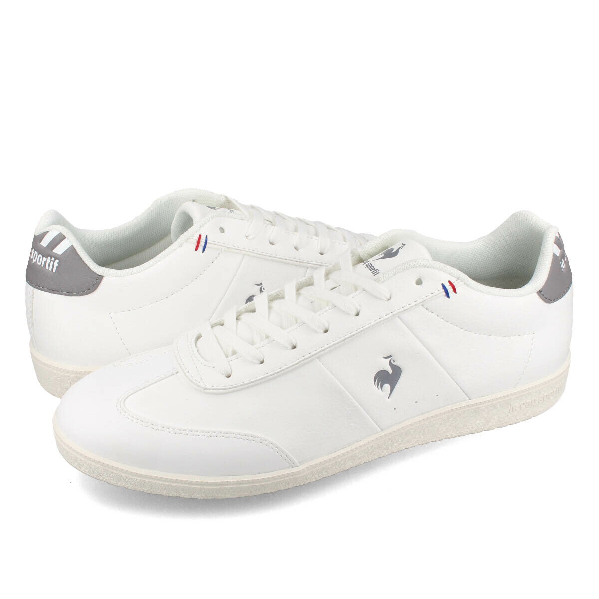 【プライスダウン】 15時迄のご注文で即日発送可 le coq sportif LCS GARE II ルコック スポルティフ LCS ガレ II メンズ ローカット WHITE/GREY ホワイト ql1vjc11wg