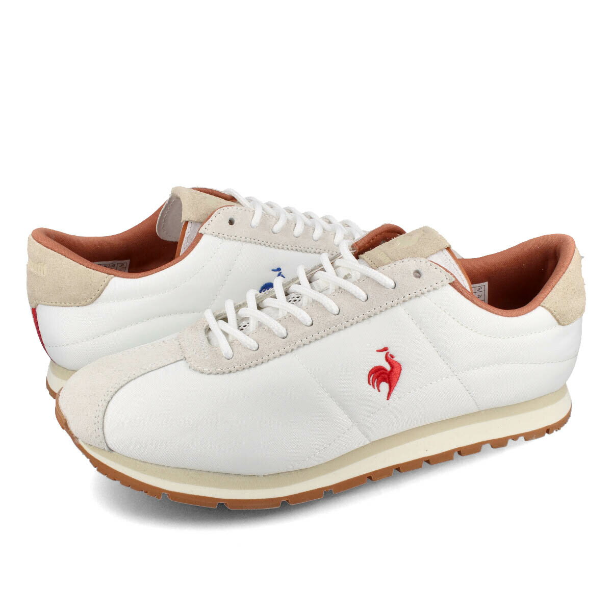 【お買い物マラソンSALE】 15時迄のご注文で即日発送可 le coq sportif CRETE MONTPELLIER ルコック スポルティフ クレタ モンペリエ メンズ ローカット WHITE/BEIGE ホワイト ql1vjc19wb