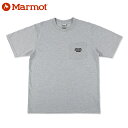 Marmot MMW POCKET-T マーモット MMW ポケット Tシャツ メンズ レディース 半袖Tシャツ QGY グレー TSSMC402-QGY【追跡可能メール便・日時指定不可】