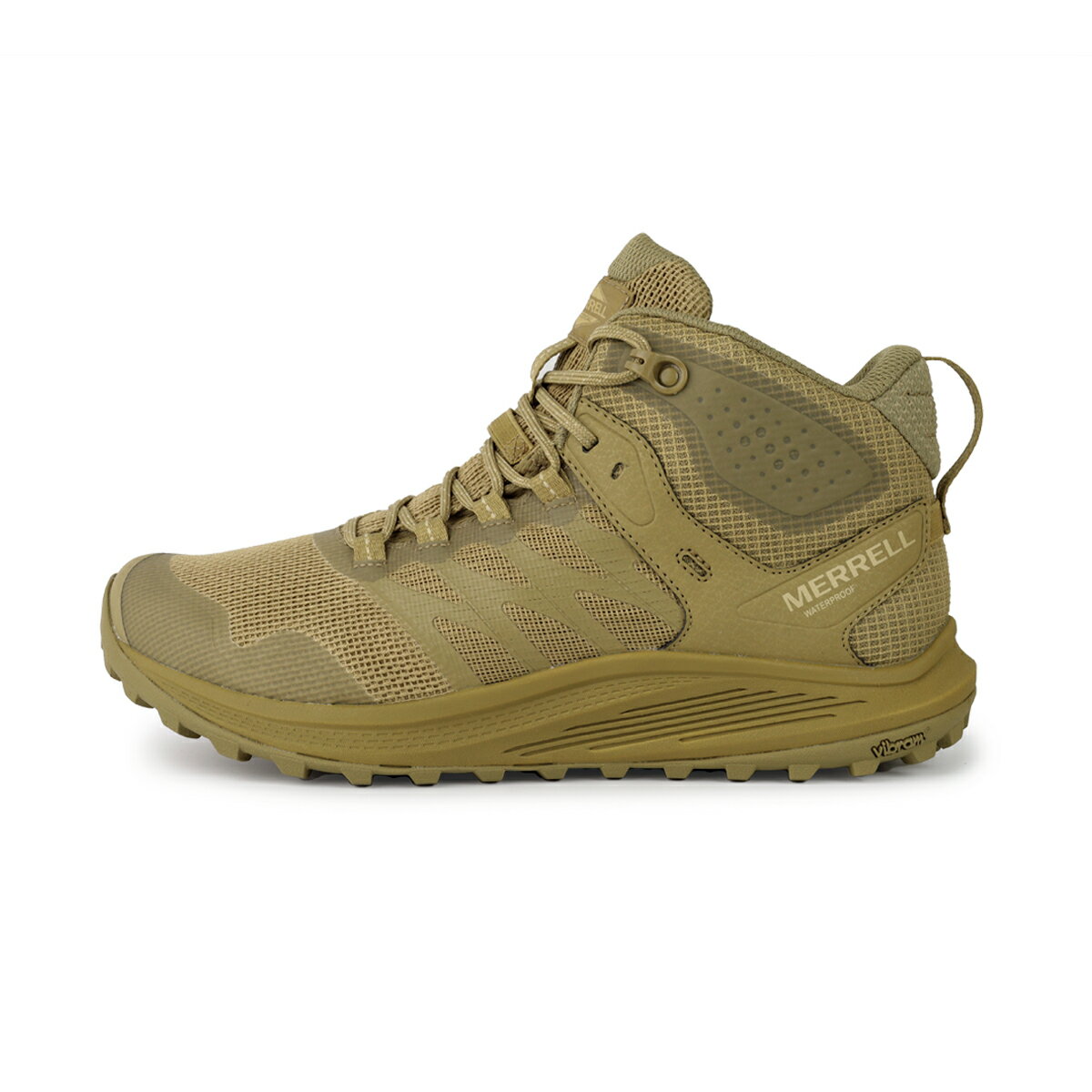 【プライスダウン】 15時までのご注文で即日発送 MERRELL NOVA 3 TACTICAL MID WATEERPROOF M メレル ノバ 3 タクティカル ミッド ウォータープルーフ メンズ ミドルカット DARK COYOTE ベージュ J005051 NOVA TACTICAL MERRELL また DARK シリーズは 2019年の発売以来 接地面積 ソール幅 の広さによる歩行安定性や優れたフィット感によって多くのファンから絶大な支持を集めるトレイルランニングシューズです スニーカーライクな履き心地によって 多様なアウトドアアクティビティからタウンシューズとしてもマルチに活躍し 多くのファンを虜にしています このように履き心地に定評がある シリーズから2023年春 第3世代の が発売となり 警察等での使用を想定した素材を用いてタフなコンディションでも対応し得るスペックのアップデートを施したのが です