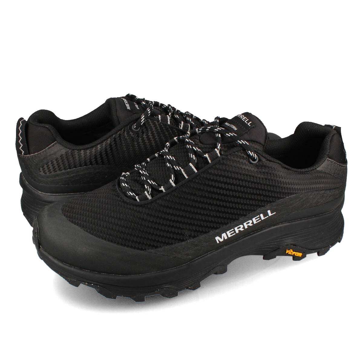 【楽天スーパーSALE】 15時迄のご注文で即日発送可 MERRELL MOAB SPEED STORM GORE-TEX R メレル モアブ スピード ストーム ゴアテックス R メンズ ローカット BLACK/BLACK ブラック j067549