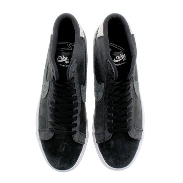 【ビッグ・スモールサイズ】 NIKE SB ZOOM BLAZER MID QS 【GNARHUNTERS】 ナイキ SB ズーム ブレザー ミッド QS BLACK/BLACK/WHITE/WHITE ah6158-001