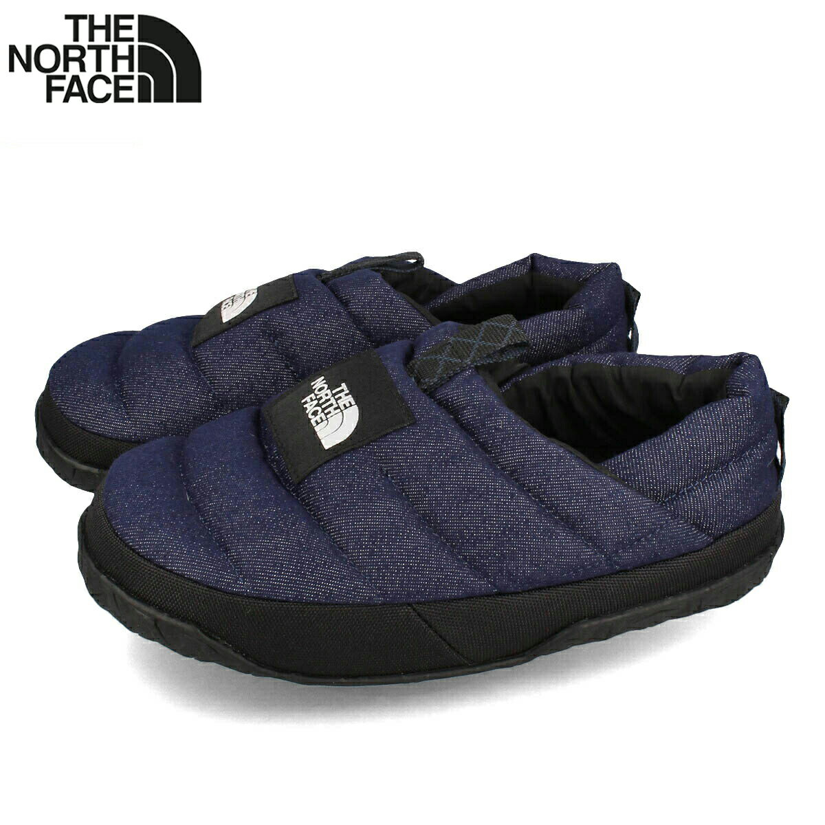 ザ・ノース・フェイス サンダル レディース 【楽天スーパーSALE】 15時迄のご注文で即日発送可 THE NORTH FACE W NUPTSE MULE DENIM ノースフェイス ヌプシ ミュール デニム レディース サンダル スリッポン D.DENIM/BLACK(DK) ネイビー nfw02372