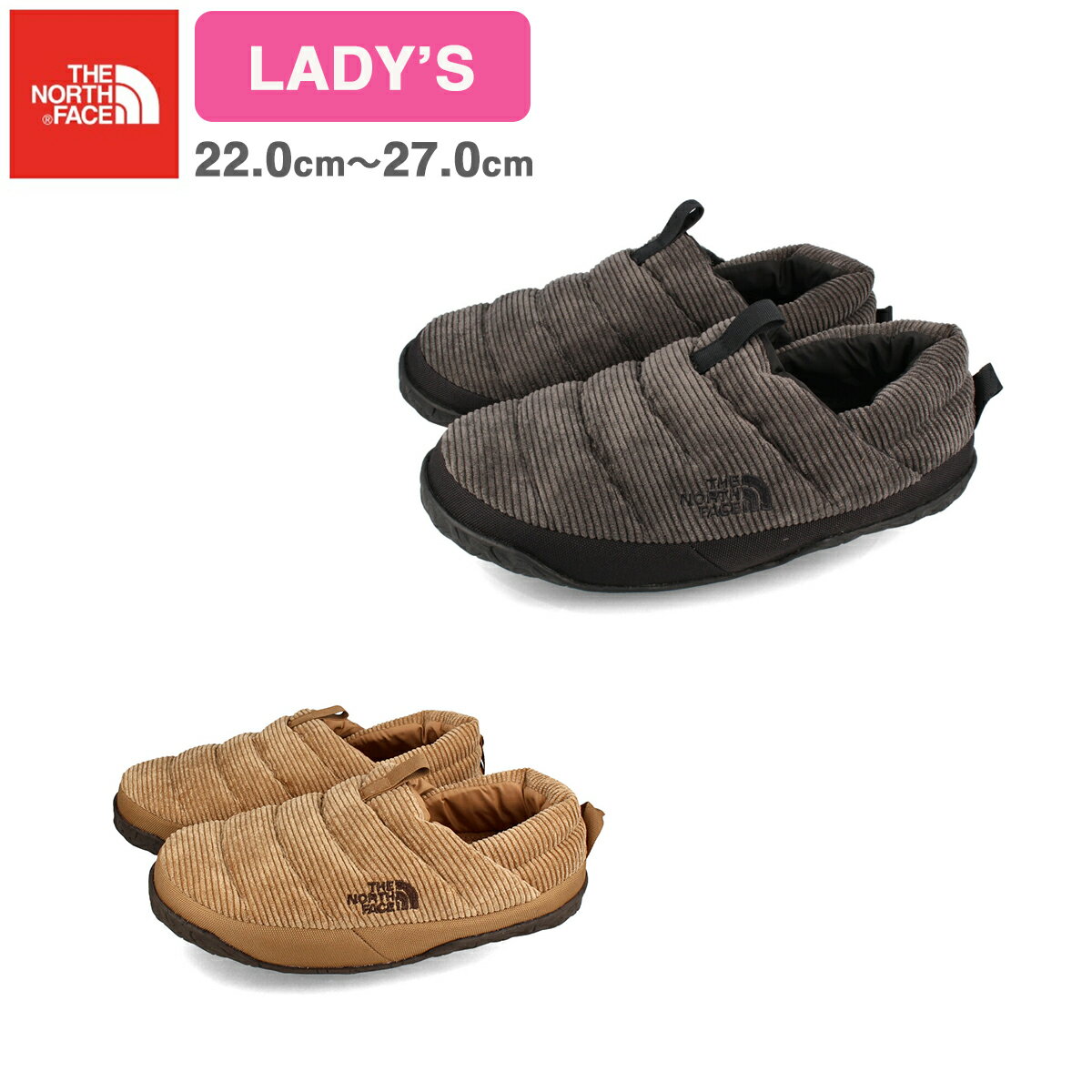 15時までのご注文で即日発送 THE NORTH FACE W NUPTSE MULE CORDUROY ノースフェイス ヌプシ ミュール コーデュロイ レディース サンダル スリッポン nfw02375