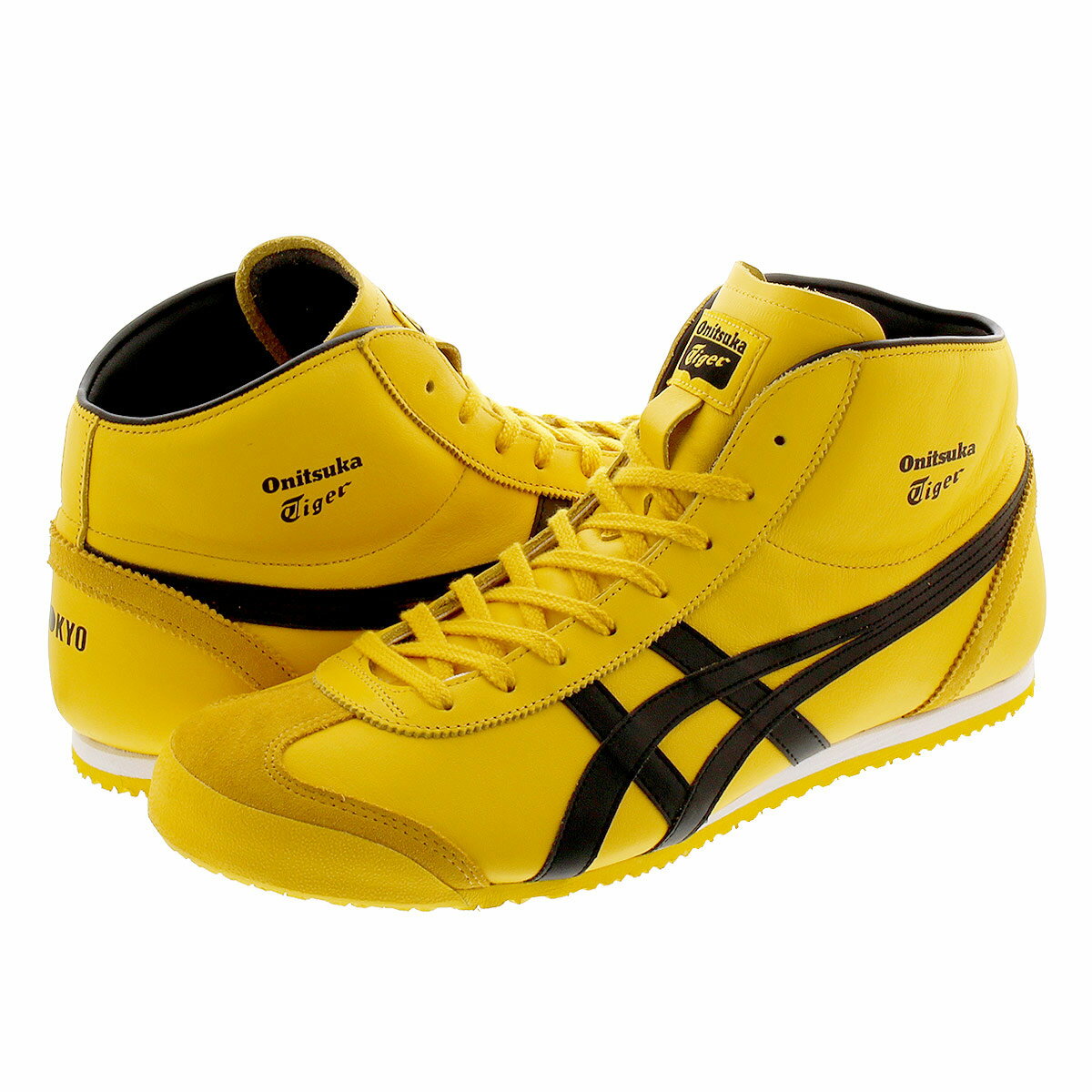 15Τʸ¨ȯ Onitsuka Tiger MEXICO MID RUNNER ˥ĥ ᥭ ߥå ʡ TAI CHI YELLOW/BLACK 1183b577-750