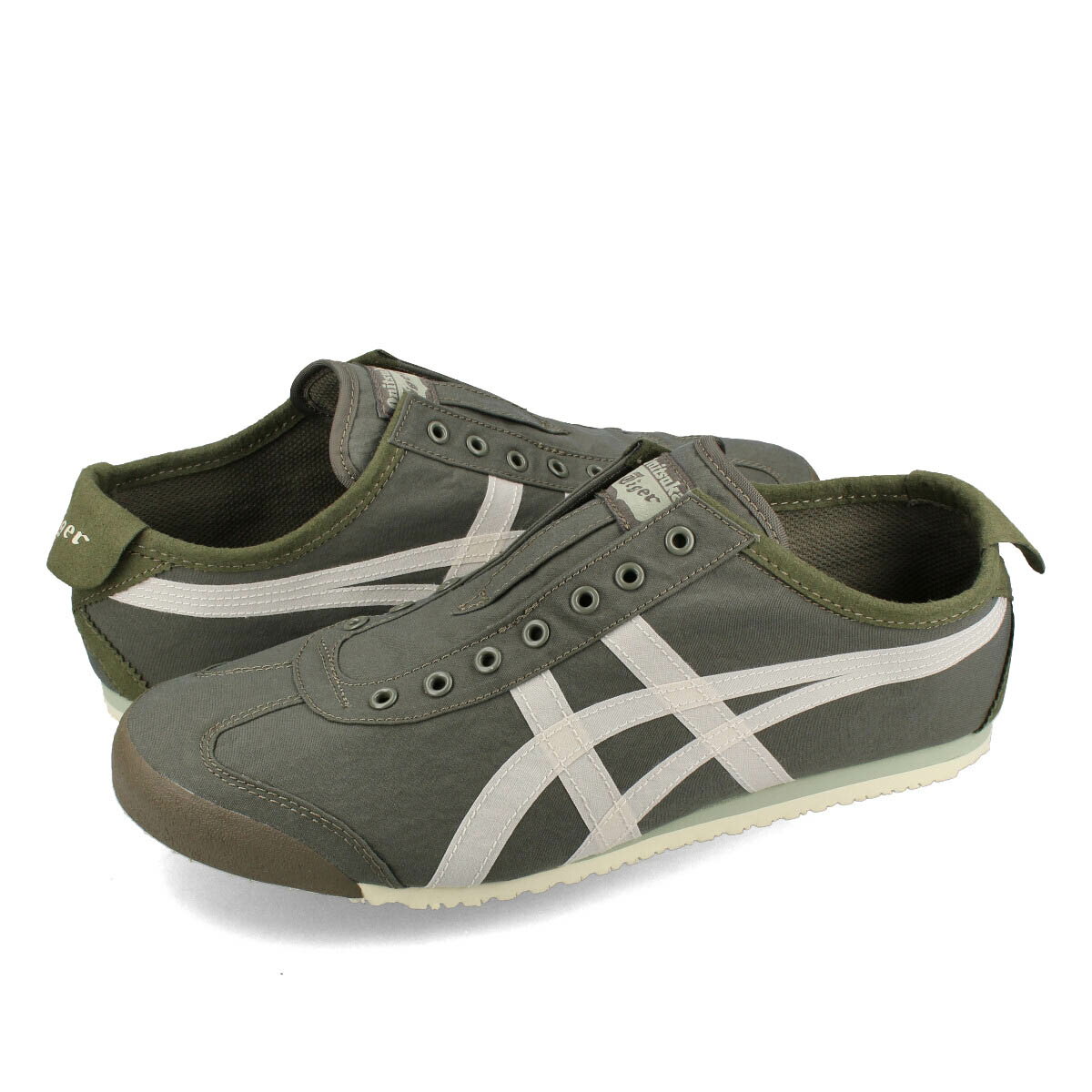 15Τʸ¨ȯ Onitsuka Tiger MEXICO 66 SLIP-ON ˥ĥ ᥭ 66 åݥ  ǥ å MANTLE GREEN/BIRCH ꡼ 1183b603-301