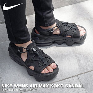 15時までのご注文で即日発送 NIKE WMNS AIR MAX KOKO SANDAL ナイキ ウィメンズ エア マックス ココ サンダル レディース スニーカー 厚底 BLACK/BLACK/ANTHRACITE ブラック 黒 CI8798-003