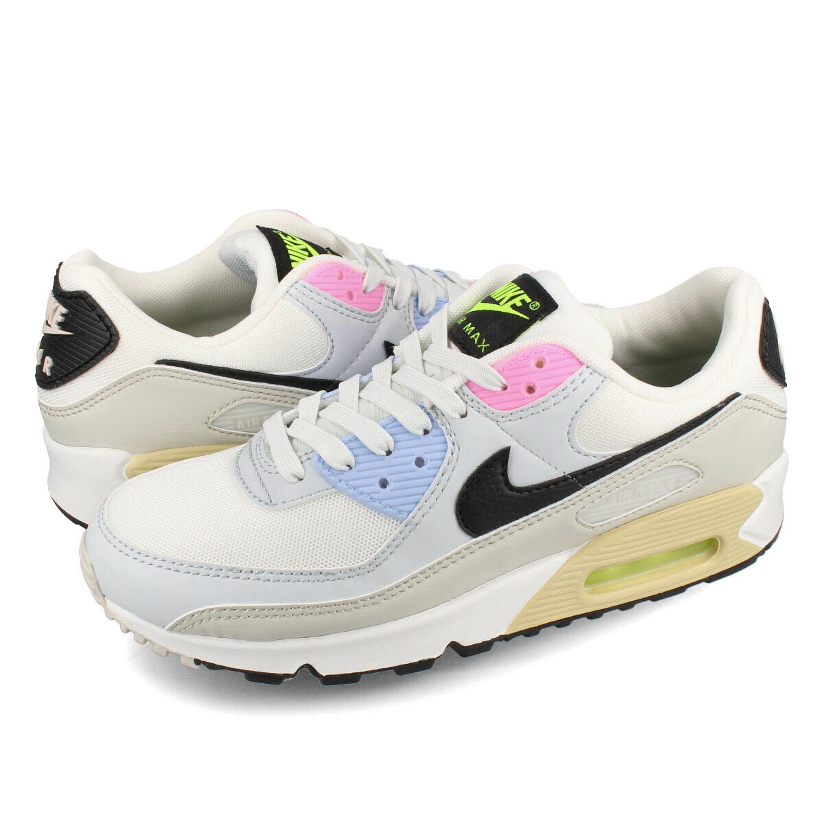 15時までのご注文で即日発送 NIKE WMNS AIR MAX 90 ナイキ ウィメンズ エア マックス 90 メンズ レディース ローカット SUMMIT WHITE/LIGHT BONE/PURE PLATINUM/BLACK ホワイト 白 dq0374-100のサムネイル