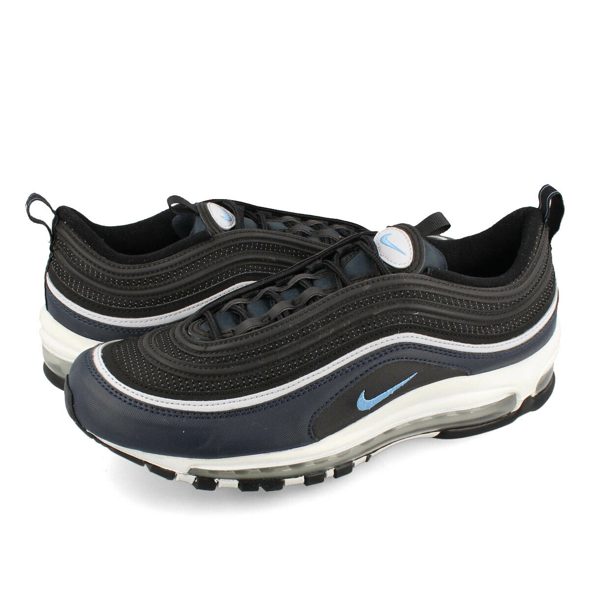 15時迄のご注文で即日発送可 NIKE AIR MAX 97 ナイキ エア マックス 97 メンズ ローカット BLACK/UNIVERSITY BLUE/DARK OBSIDIAN/PURE PLATINUM/WHITE ブラック ブルー ネイビー dq3955-001