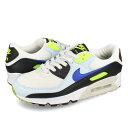 15̂ő NIKE WMNS AIR MAX 90 iCL EBY GA }bNX 90 fB[X Xj[J[ [Jbg SUMMIT WHITE/RACER BLUE/VOLT/BLUE TINT/BLACK/LT BONE zCg dh8010-102