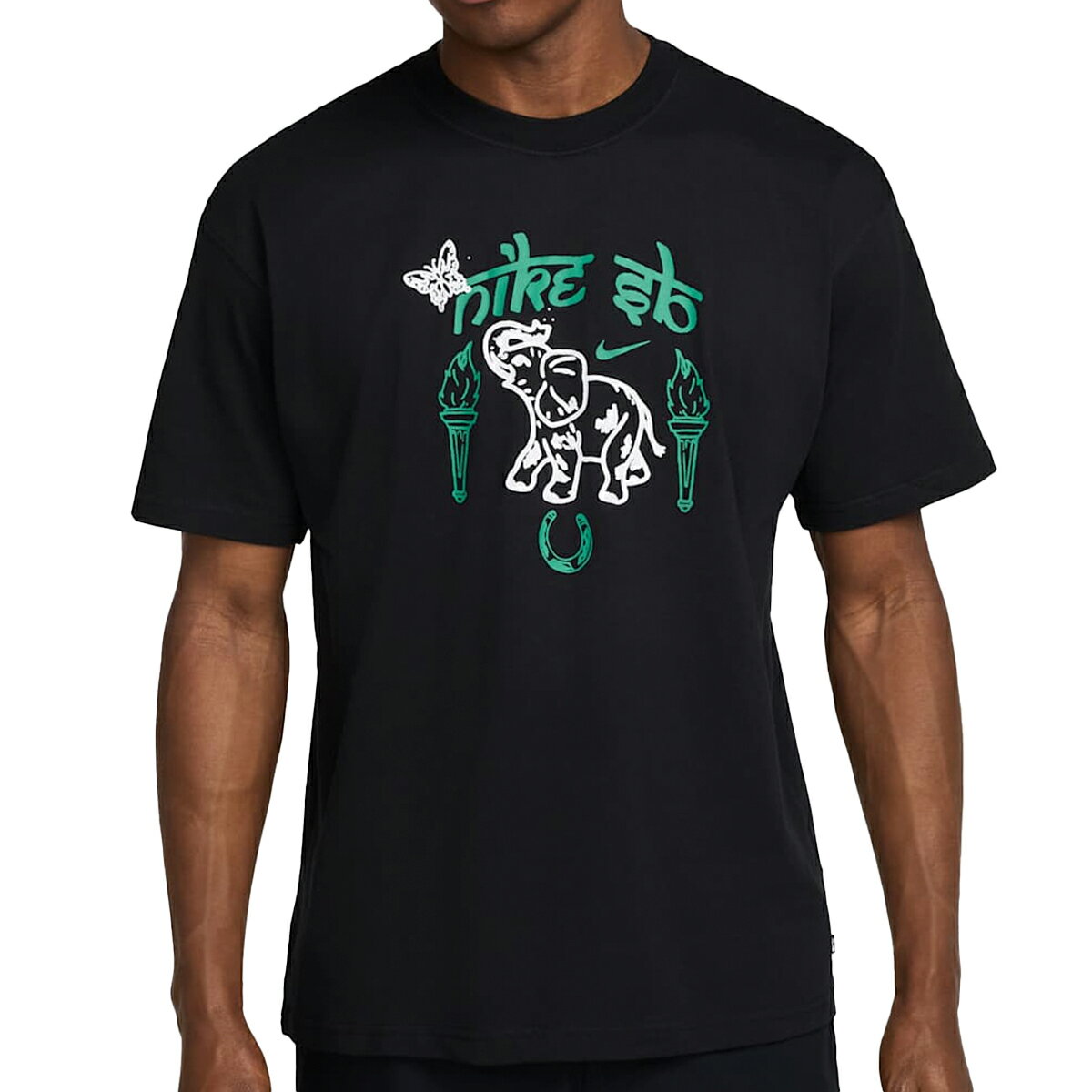 Rakuten - 【5,000円均一SALE】 NIKE SB M90 OC ELEPHANT TEE ナイキ エスビー M90 OC エレファント Tシャツ メンズ レディース 半袖Tシャツ BLACK ブラック HJ0804-010