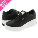 15̂ő PUMA CALI WEDGE WNS v[} J EFbW EBY fB[X Xj[J[  BLACK/WHITE ubN zCg   373438-02