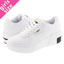 15̂ő PUMA CALI WEDGE WNS v[} J EFbW EBY fB[X Xj[J[  WHITE/BLACK zCg ubN   373438-03