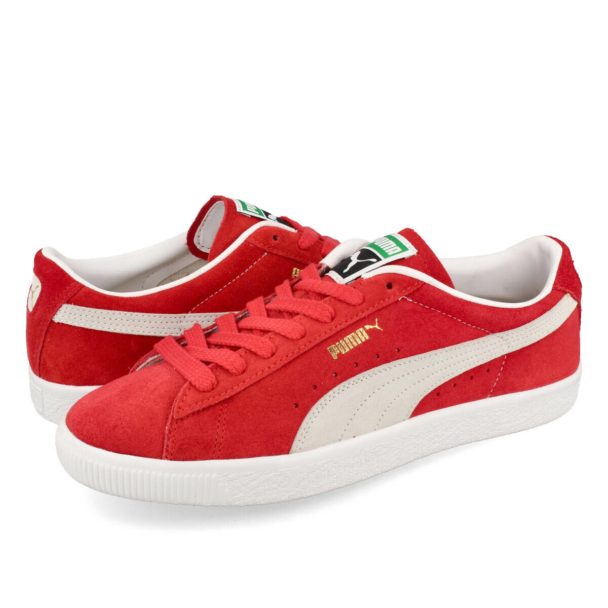 15時迄のご注文で即日発送可 PUMA SUEDE VTG プーマ スウェード ヴィンテージ HIGH RISK RED/WHITE プーマスニーカー メンズ レディース ローカット レッド 定番モデル 374921-06