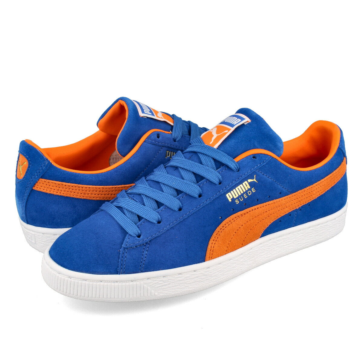 【毎日がお得！値下げプライス】PUMA SUEDE TEAMS 【NEW YORK KNICKS】 プーマ スウェード チームス ROYAL/VIBRANT ORANGE 380168-01