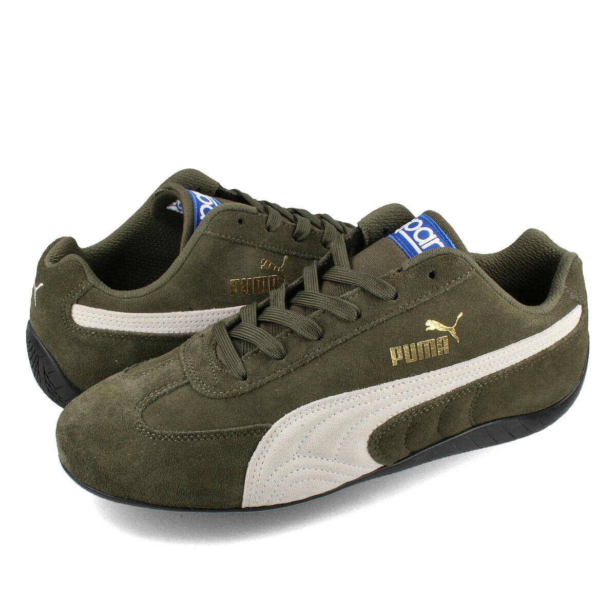 15時までのご注文で即日発送 PUMA SPEED CAT OG + SPARCO プーマ スピードキャット OG + SPARCO メンズ ローカット FOREST NIGHT/PUMA WHITE グリーン 307171-04