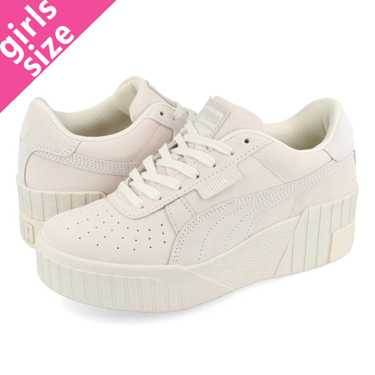 PUMA CALI WEDGE TONAL WMS プーマ カリ ウェッジ トーナル ウィメンズ PRISTINE/MARSHMALLOW 385248-01