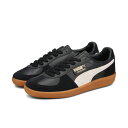 15時迄のご注文で即日発送可 PUMA PALERMO LTH プーマ パレルモ レザー メンズ レディース スニーカー ローカット BLACK/FEATHER GRAY/GUM ブラック 396464-03