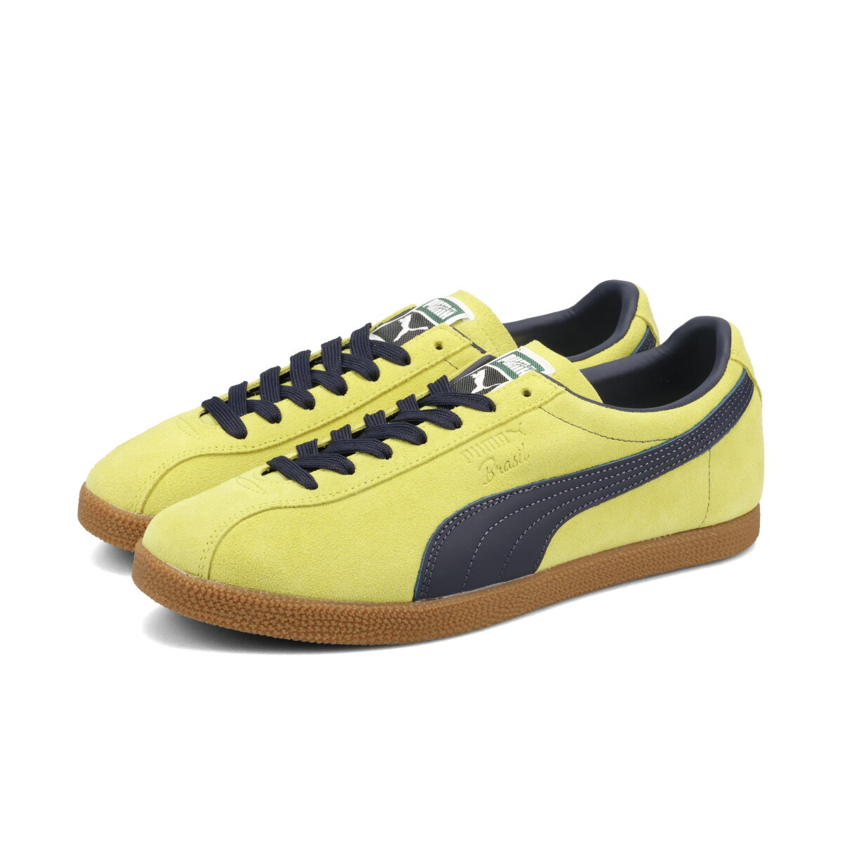 【30%OFF】 PUMA BRASIL プーマ ブラジル メンズ スニーカー ローカット SEA KELP/NEW NAVY グリーン 401048-05