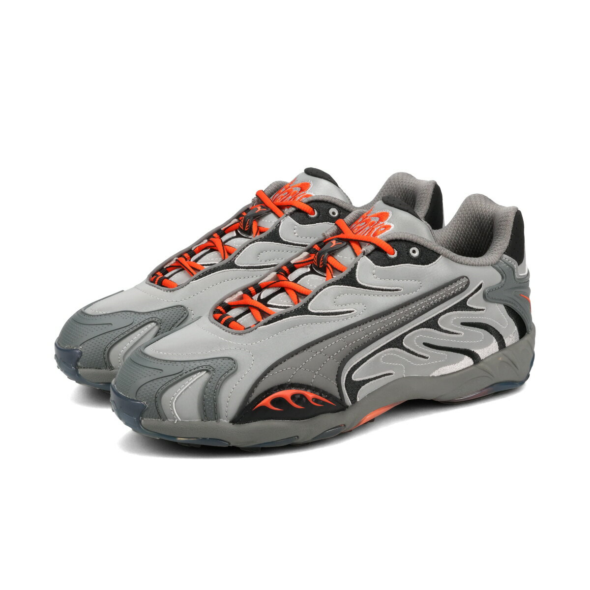 【30%OFF】 PUMA INHALE REFLE × A$AP ROCKY プーマ インヘイル リフレ × エイサップ・ロッキー メンズ スニーカー ローカット TEAM SILVER/FLAT MEDIUMGRAY シルバー 405383-01