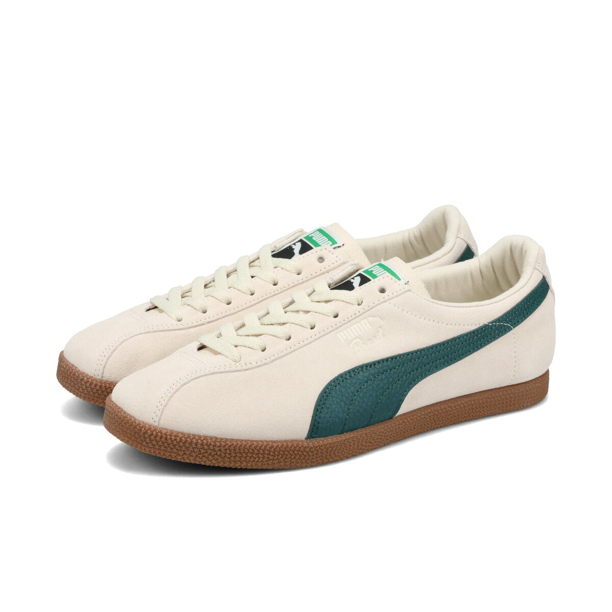 【30%OFF】 PUMA BRASIL LTH プーマ ブラジル レザー メンズ スニーカー ローカット ALPINE SNOW/GUM ホワイト 403246-02