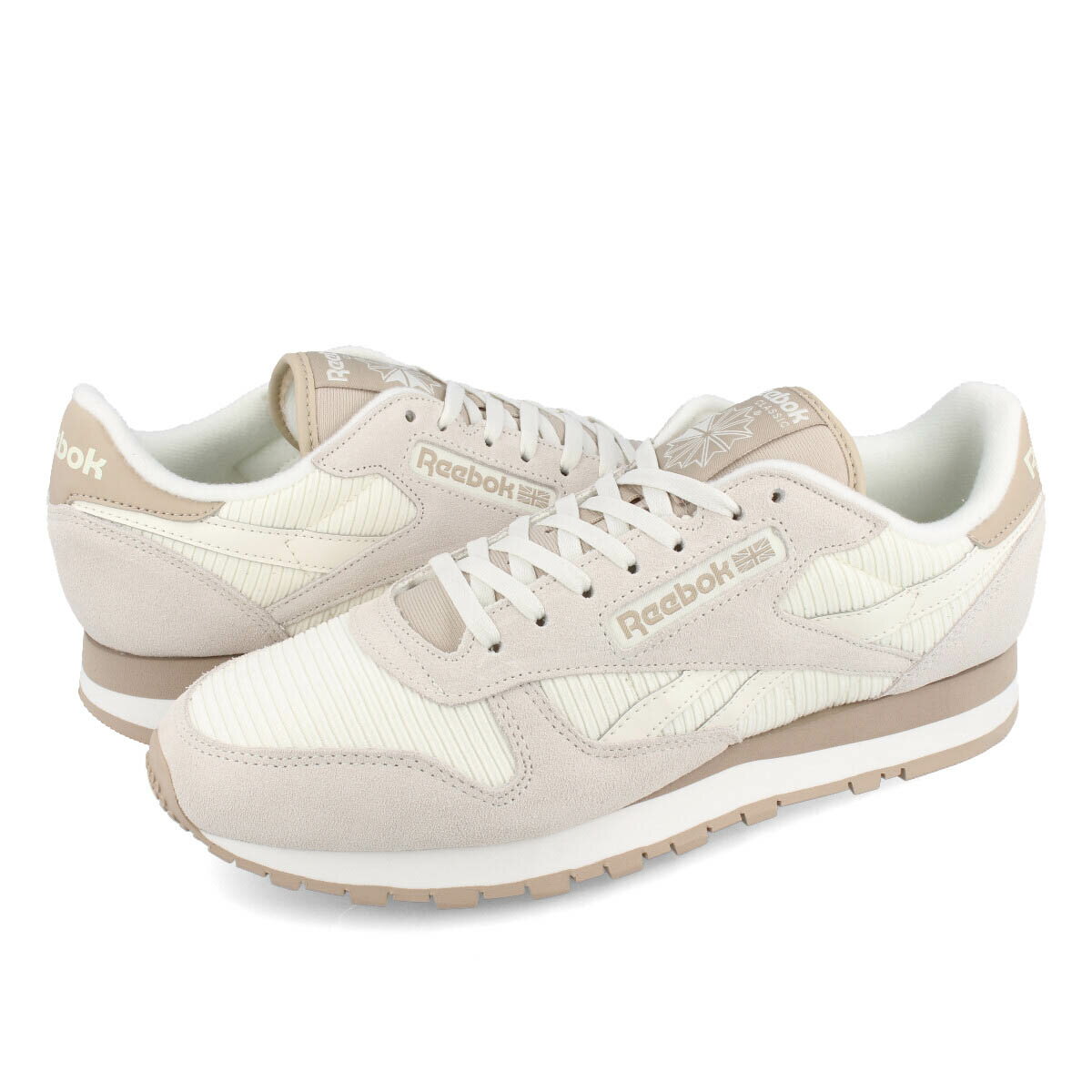 リーボック 【プライスダウン】 15時迄のご注文で即日発送可 Reebok CLASSIC LEATHER リーボック クラシック レザー メンズ スニーカー ローカット CHALK/CHALK/MODERN BEIGE チョーク ベージュ gy1523