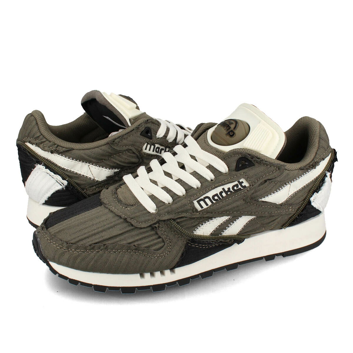 15時迄のご注文で即日発送可 Reebok CLASSIC LEATHER PUMP リーボック クラシックレザー ポンプ メンズ スニーカー ローカット ARMY GREEN グリーン 100069830