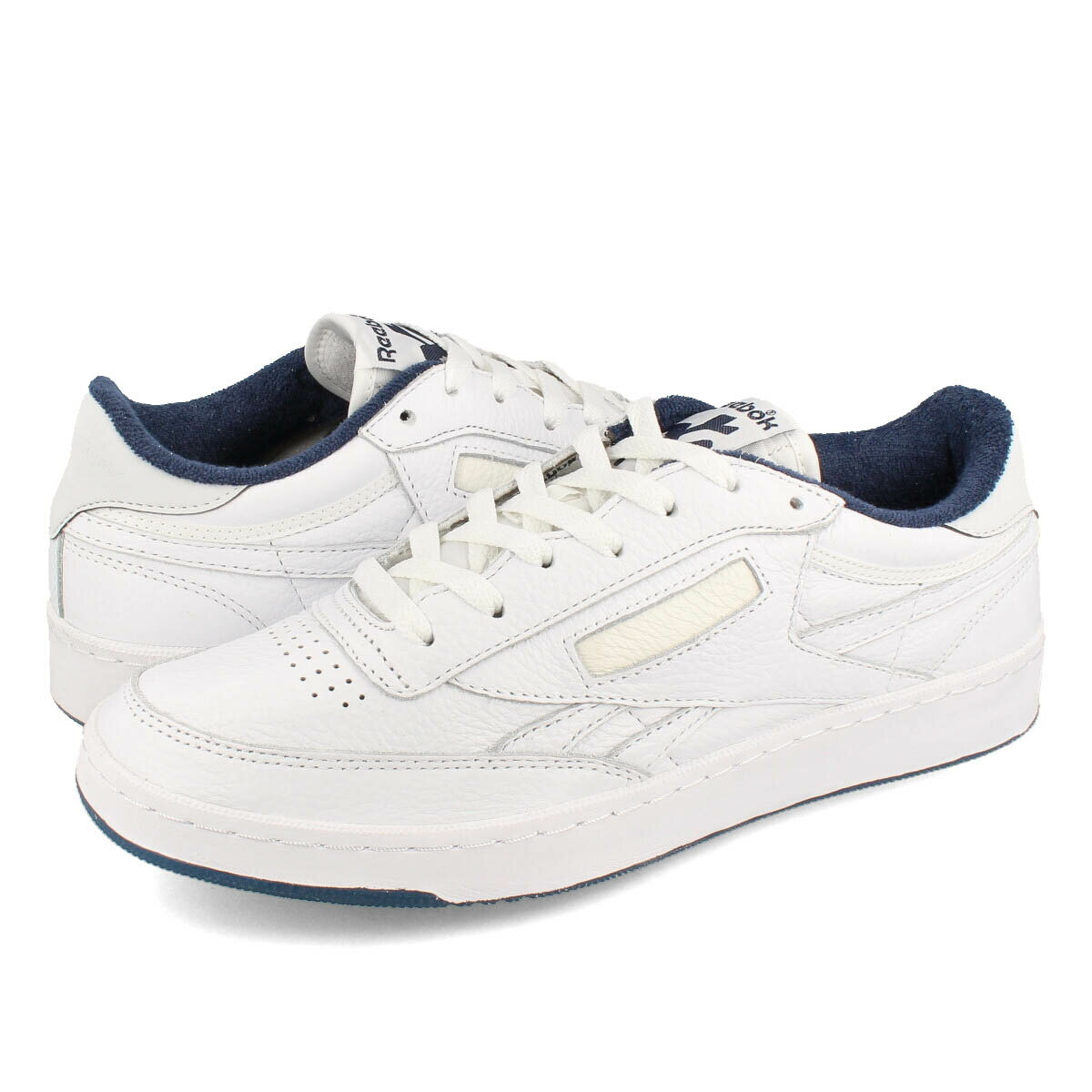 【プライスダウン】 15時迄のご注文で即日発送可 Reebok CLUB C REVENGE VINTAGE リーボック クラブシー リベンジ ヴィンテージ メンズ レディース スニーカー ローカット FTWR WHITE/CHALK/VECTOR NAVY ホワイト 100069833