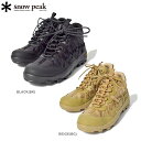 【プライスダウン】 SNOW PEAK SP MOUNTAIN TRECK SHOES スノーピーク SP マウンテン トレック シューズ メンズ トレッキング ブーツ シューズ アウトドア キャンプ 防水性 VIBRAM 日本製 BLACK ブラック BEIGE ベージュ SE-22AU101(4)