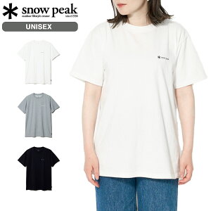 【決算SALE】SNOW PEAK SP LOGO T SHIRT スノーピーク SP ロゴ Tシャツ ユニセックス トップス インナー 半袖 シンプル ワンポイント WHITE M.GREY BLACK 3色展開 TS-23SU001 【追跡可能メール便・日時指定不可】