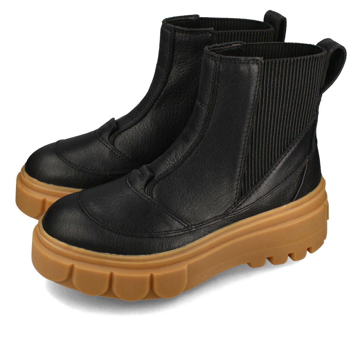 ソレル ブーツ レディース 【プライスダウン】 15時迄のご注文で即日発送可 SOREL CARIBOU X BOOT CHELSEA WP ソレル カリブー エックス ブーツ チェルシー ウォータープルーフ レディース ブーツ BLACK/GUM ブラック nl5014-010