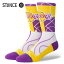 STANCE SOCKS ZONE LAL スタンス ソックス ゾーン ロサンゼルス・レイカーズ メンズ レディース 靴下 PURPLE パープル a545c23zla 【追跡可能メール便・日時指定不可】