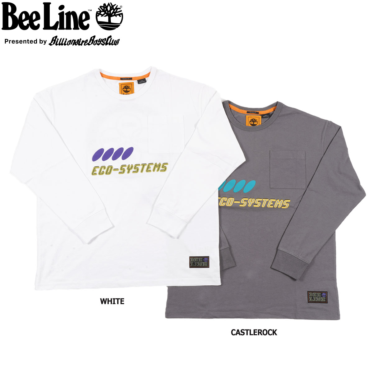 【プライスダウン】 15時迄のご注文で即日発送可 TIMBERLAND x Bee Line ECO-SYSTEMS LS TEE ティンバーランド x ビーライン エコ システム ロングスリーブ Tシャツ A5PD8