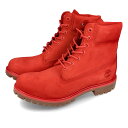 15̂ő TIMBERLAND 50TH EDITION PREMIUM BOOT eBo[h 50THGfBV v~A u[c COLOR BLAST 50NLOf Y MEDIUM RED NUBUCK bh A5VEW