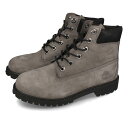 【お買い物マラソンSALE】 15時迄のご注文で即日発送可 TIMBERLAND 6inch PREMIUM BOOT WP JUNIOR 039 S ティンバーランド 6インチ プレミアム ブーツ ウォータープルーフ レディース ブーツ MEDIUM GREY NUBUCK グレー a64b9