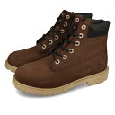 【お買い物マラソンSALE】 15時迄のご注文で即日発送可 TIMBERLAND 6inch PREMIUM BOOT WP JUNIOR'S ティンバーランド 6インチ プレミアム ブーツ ウォータープルーフ レディース ブーツ DARK BROWN NUBUCK ブラウン a64fn