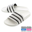  15時迄のご注文で即日発送可 adidas ADILETTE  アディダス アディレッタ WHITE/BLACK/WHITE 280648