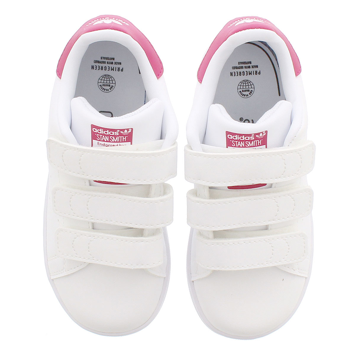 【キッズサイズ】【11.0〜16.0cm】adidas STAN SMITH CF I アディダス スタンスミス CF I FTWR WHITE/FTWR WHITE/BOLD PINK fx7538