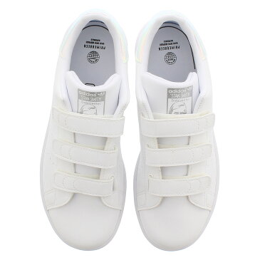 【毎日がお得！値下げプライス】【キッズサイズ】【17.0〜21.5cm】 adidas STAN SMITH CF C アディダス スタンスミス CF C FTWR WHITE/FTWR WHITE/SILVER METALLIC fx7539