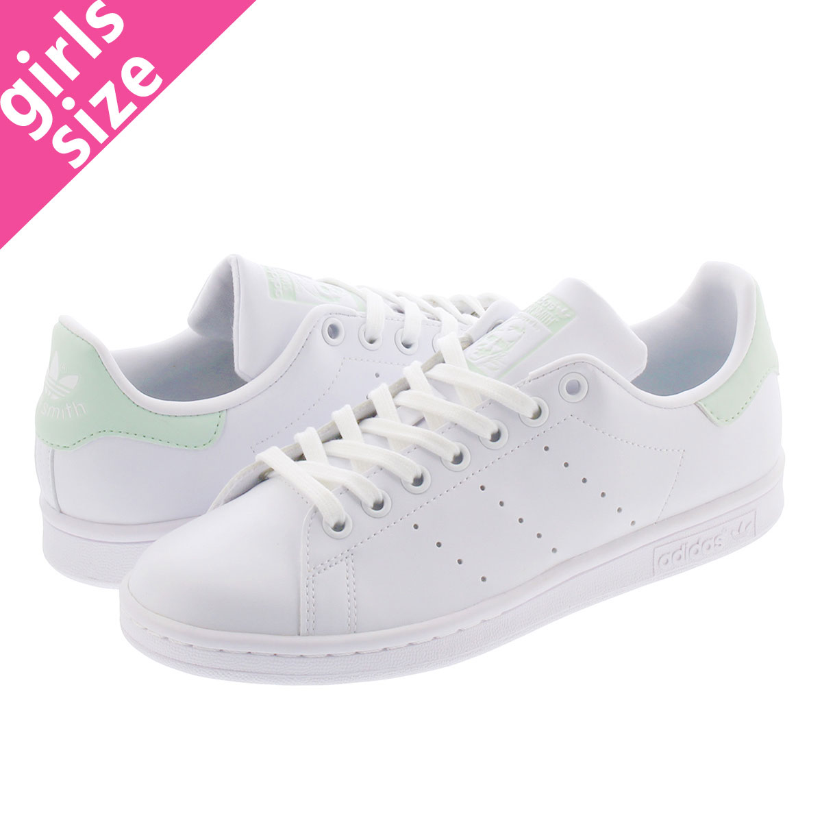 【プライスダウン】15時迄のご注文で即日発送可 adidas STAN SMITH W アディダス スタンスミス ウィメンズ FTWR WHITE/DASH GREEN/CORE BLACK g58186