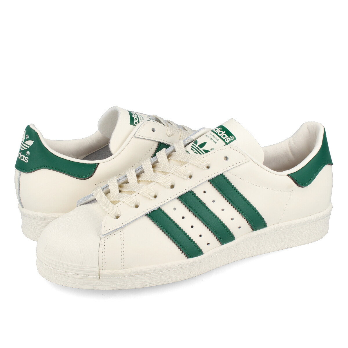 【プライスダウン】 15時迄のご注文で即日発送可 adidas SUPERSTAR 82 アディダス スーパースター 82 CLOUD WHITE/DARK GREEN/OFF WHITE gw6011