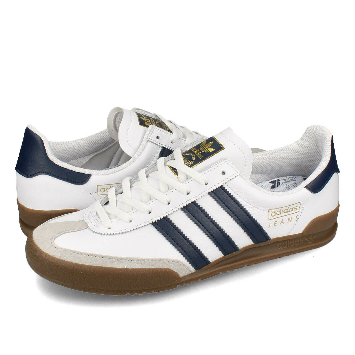 15時迄のご注文で即日発送可 adidas JEANS SHOES アディダス ジーンズ シューズ メンズ レディース スニーカー ローカット FTWR WHITE/COLLEGE NAVY/GUM ホワイト fw6207