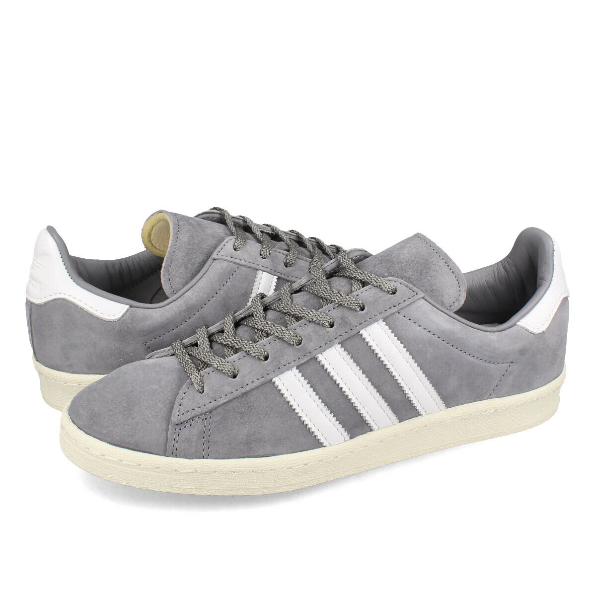 15時迄のご注文で即日発送可 adidas CAMPUS 80S アディダス キャンパス 80S メンズ レディース スニーカー ローカット GREY/FTWR WHITE/OFF WHITE グレー fz6154