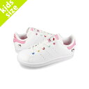 【プライスダウン】 15時迄のご注文で即日発送可 adidas STAN SMITH C HELLO KITTY アディダス スタンスミス チャイルド ハローキティ 子ども スニーカー ローカット FTWR WHITE/FTWR WHITE/BLISS PINK ホワイト id7231