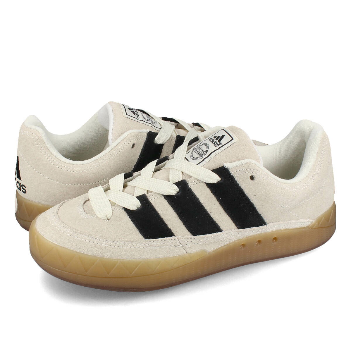 15時迄のご注文で即日発送可 adidas ADIMATIC アディダス アディマティック メンズ スニーカー ローカット OFF WHITE/CORE BLACK/GUM ホワイト ie2226