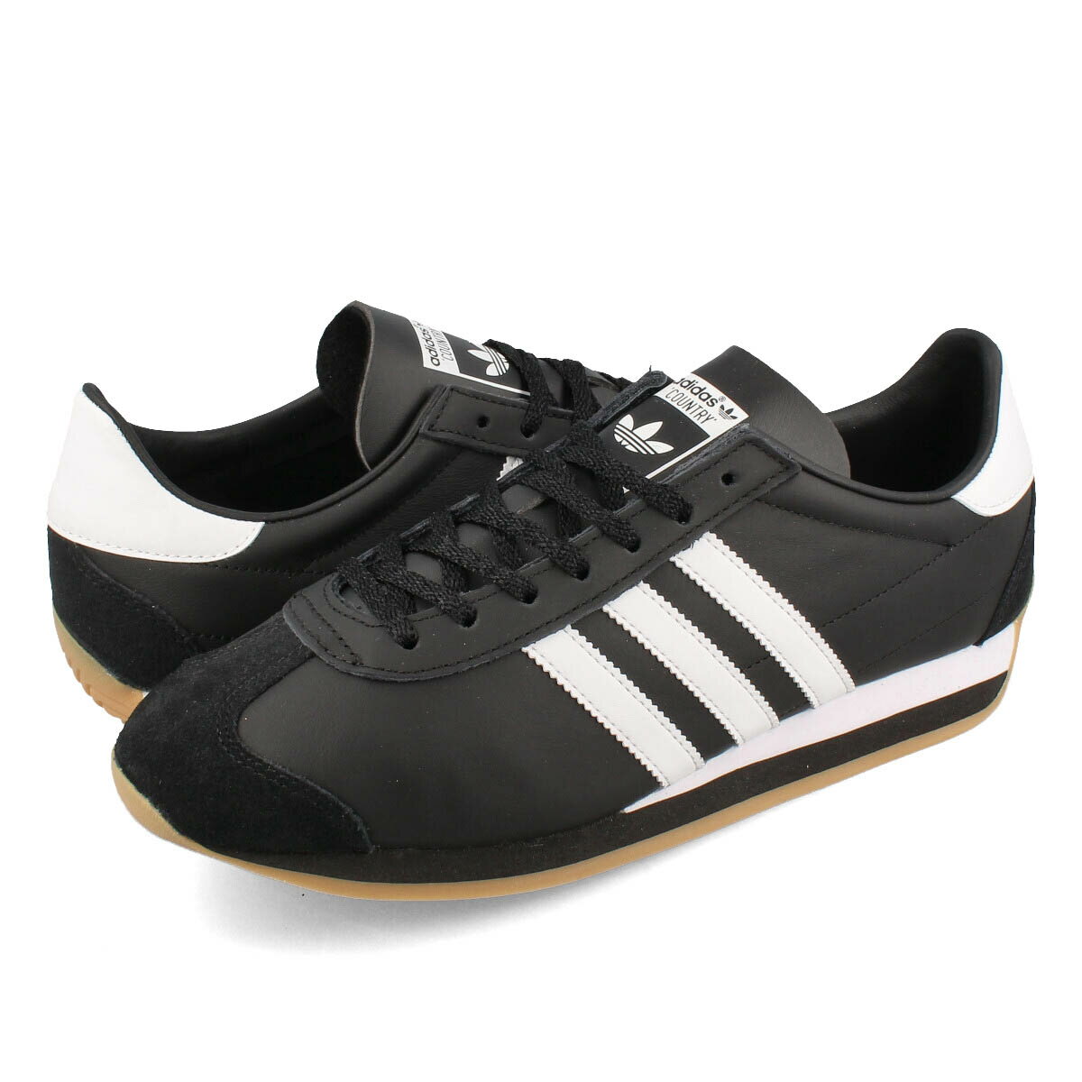 15時迄のご注文で即日発送可 adidas COUNTRY OG アディダス カントリー OG メンズ スニーカー ローカット CORE BLACK/CORE BLACK/FOOTWEAR WHITE ブラック IE4231