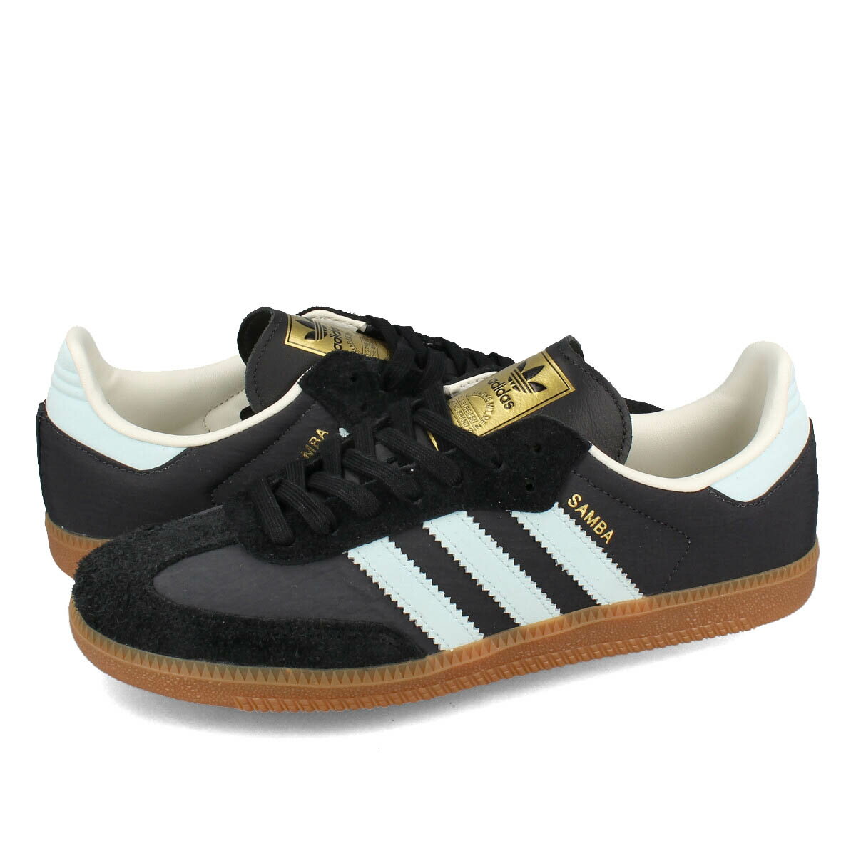 15時迄のご注文で即日発送可 adidas SAMBA OG アディダス サンバ OG メンズ レディース スニーカー ローカット CARBON/ALMOST BLUE/CHALK WHITE ブラック ID0493