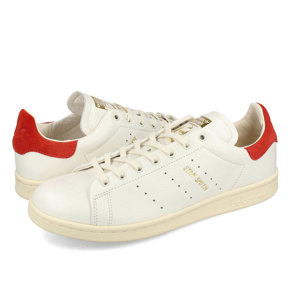 15時迄のご注文で即日発送可 adidas STAN SMITH LUX アディダス スタンスミス LUX メンズ レディース スニーカー ローカット CLOUD WHITE/CREAM WHITE/RED ホワイト IF8846