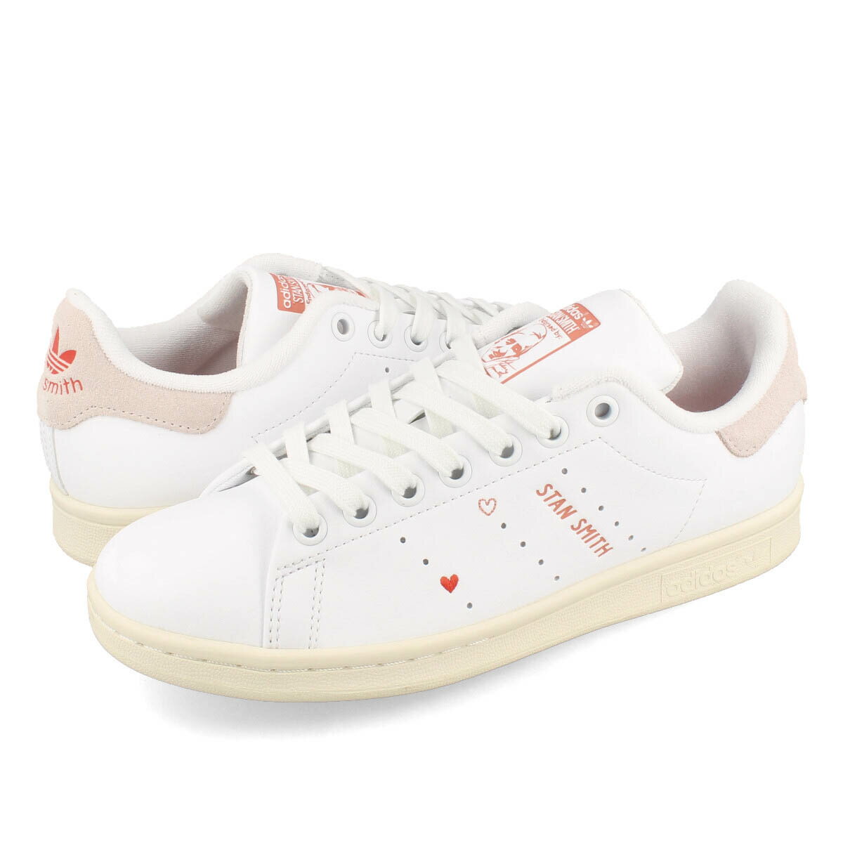 15時迄のご注文で即日発送可 adidas STAN SMITH W アディダス スタンスミス ウィメンズ レディース スニーカー ローカット FTWR WHITE/PATEMOB/BRIGHT RED ホワイト IG8482