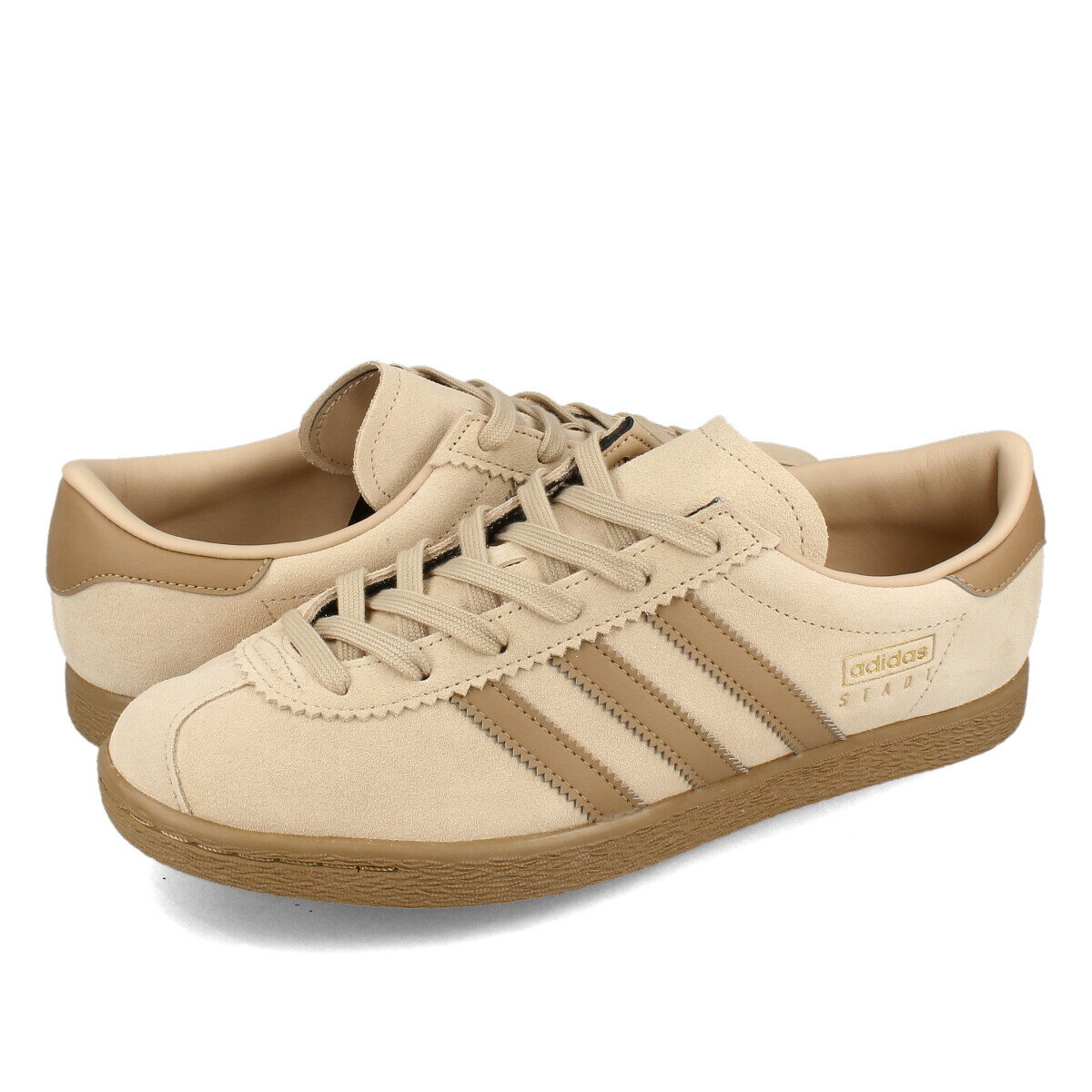 15時迄のご注文で即日発送可 adidas STADT アディダス シュタット メンズ レディース スニーカー ローカット MAGIC BEIGE/CARDBOARD/GOLD METALLIC ベージュ JI1886